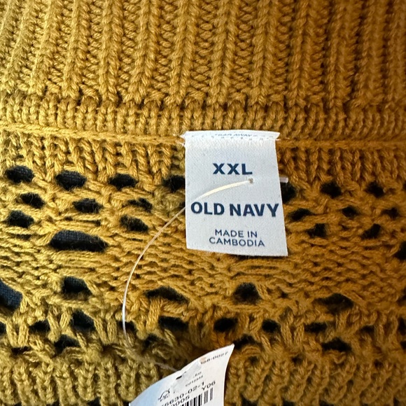 Old Navy Mustard XXL Three Button Cardigan NWT - Picture 3 of 4